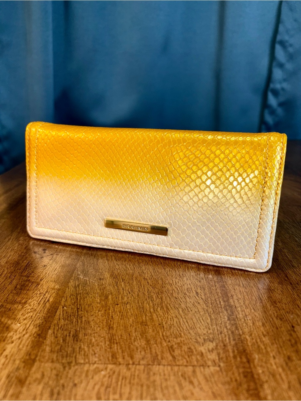 Brahmin EUC Ady - Canary Por do Sol - Snake Emboss - Rare, HTF